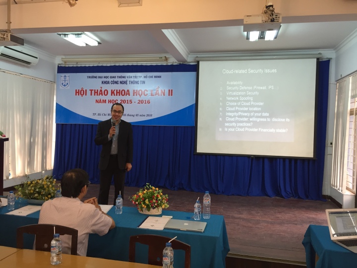 #CSAVietnam trình bày tham luận về Cloud Security tại Hội thảo Khoa học của Khoa CNTT – Trường ĐH Giao Thông Vận Tải